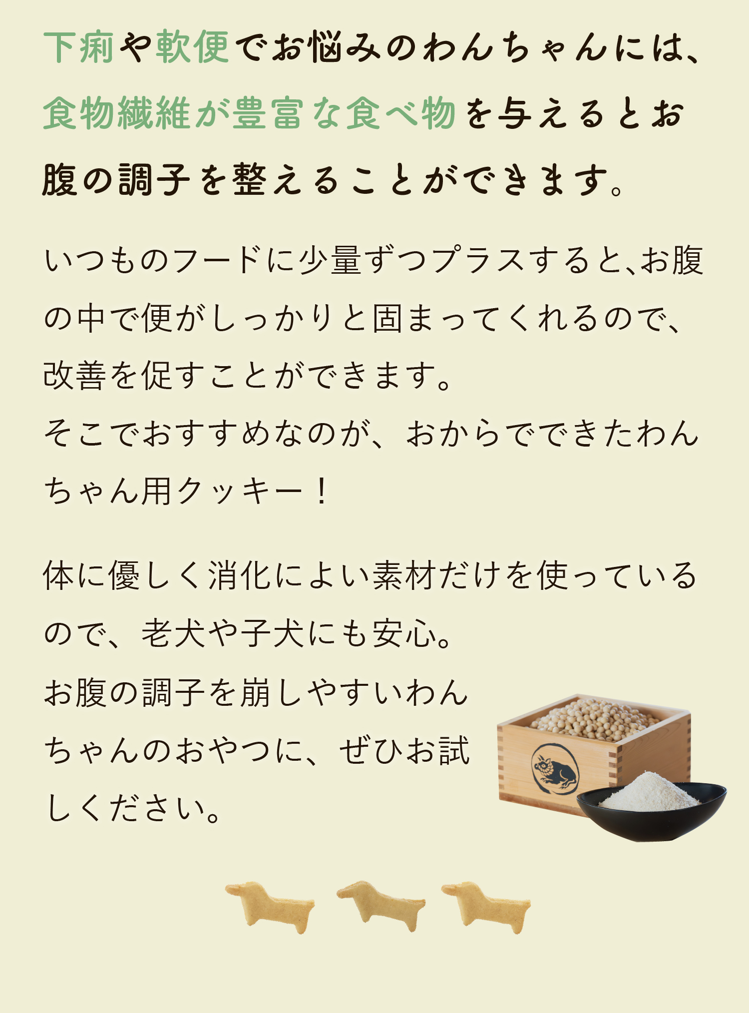 わんちゃんの便の状態をチェックしましょう。